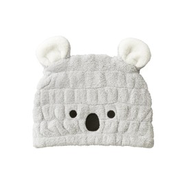 CB Japan Carari Zooie Collection Towel Cap, Koala, Absorbent, Quick Drying, Kids Cap, Microfiber, Carari