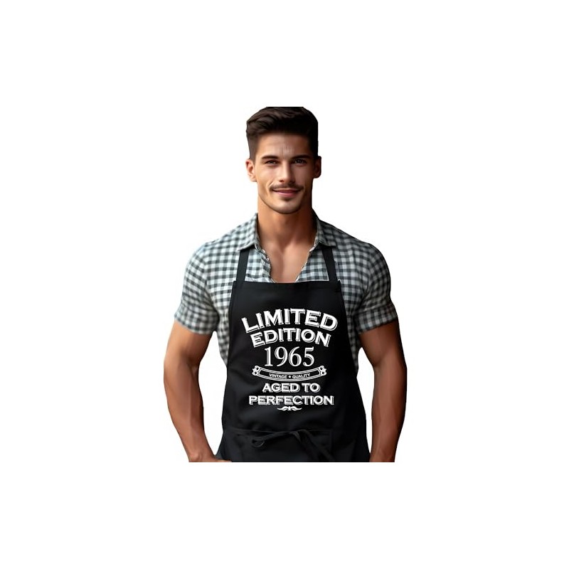DCG PRINTWEAR 60 Years Old Apron for Men – Funny