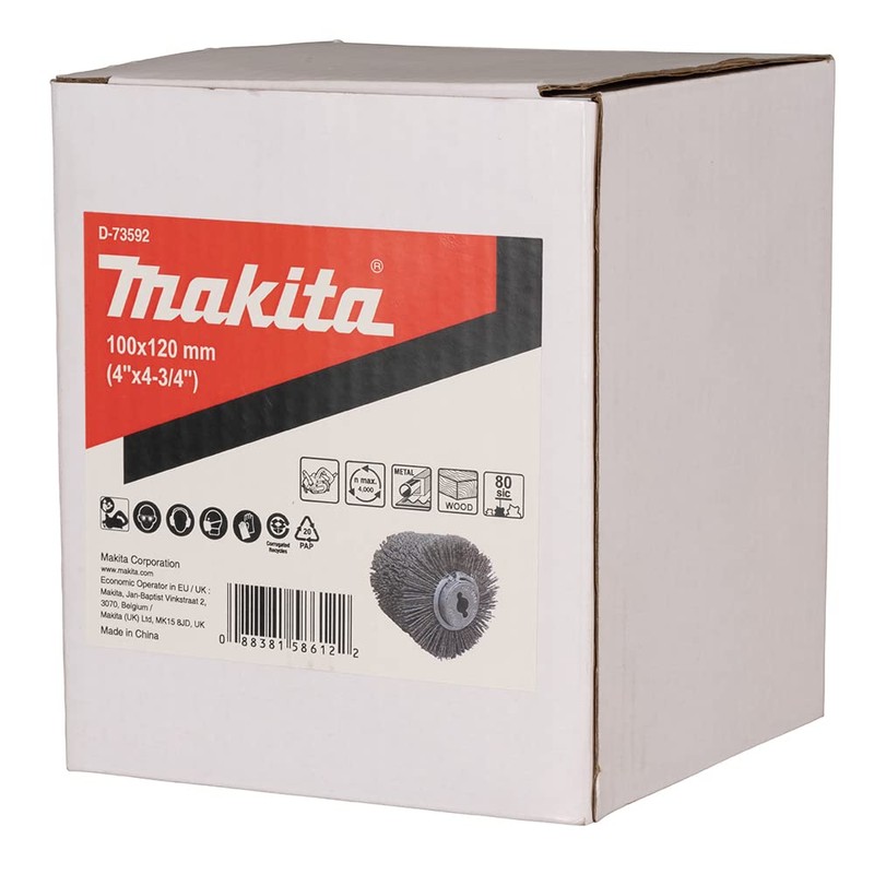 Makita D-73592 Nylon Wheel Brush #80 100 x 120mm