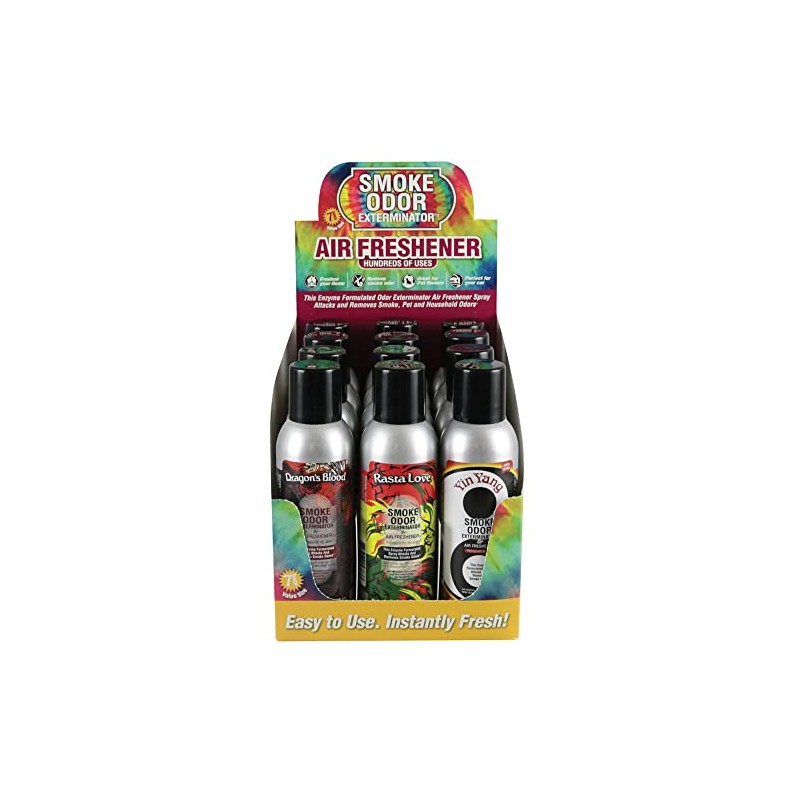 12pc Display - Smoke Odor Exterminator Spray - 7oz /