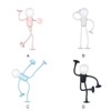 Allayu Inverted Funny Sports Night Light Changeable Shape Lamp for