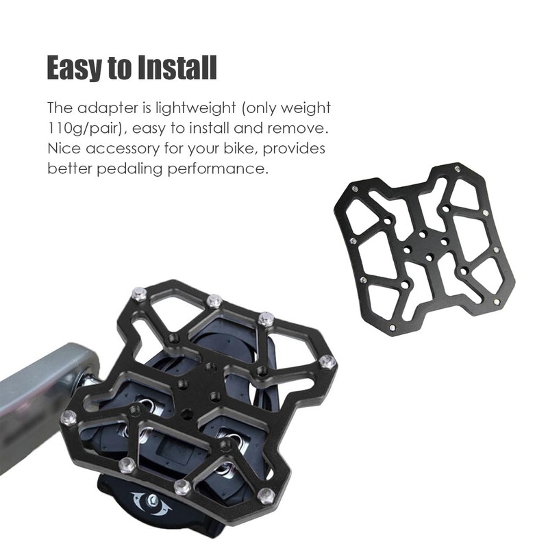 Wokyo Bicycle Pedal Adapter, Aluminium Alloy for Shimano SPD&SPD-SL, Universal