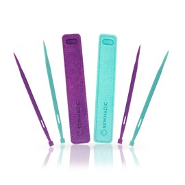 That Purple Thang (4 pieces- 2xPurple, 2xGreen) plus 2 Felt Storage Pouches - A Sewers Magic Wand for Sewing