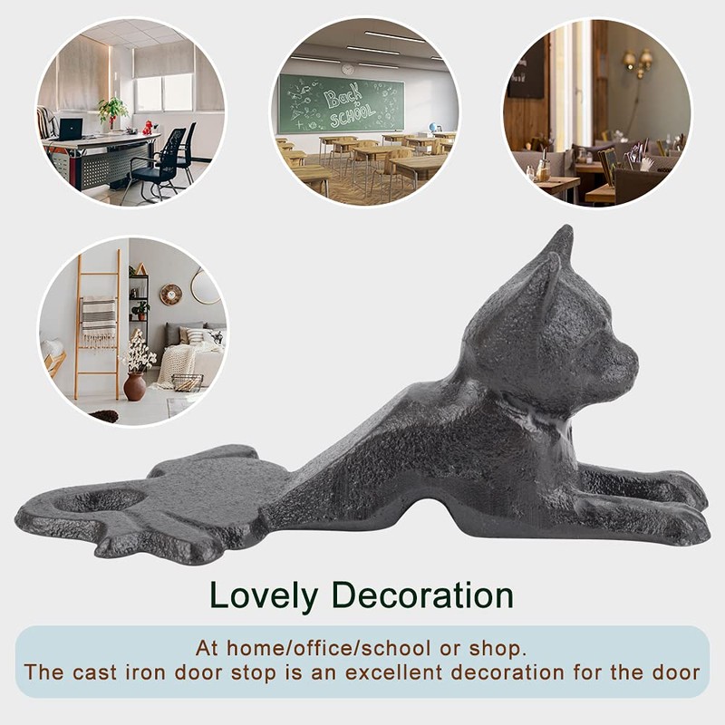 Earl Diamond Cast Iron Door Stop | Door Wedge |