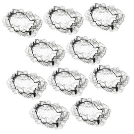 Healeved 15pcs Dollhouse Hair Nets: Miniature Hair Nets for Dolls Elastic Invisible Mesh Wig Caps for DIY Styling Accessories Kids Ballet Girls and Women