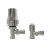 NRG 15mm Angled Thermostatic Radiator Valve and Manual Angled Valves