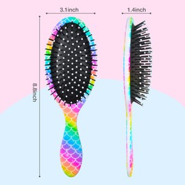 Ausletie Wet Hair Brush Detangling Brush for Kids Girls, Hair Brush for Girls Women, Wet Dry Brush Detangler for Thick Hair, Pain Free Comb for All Hair Types