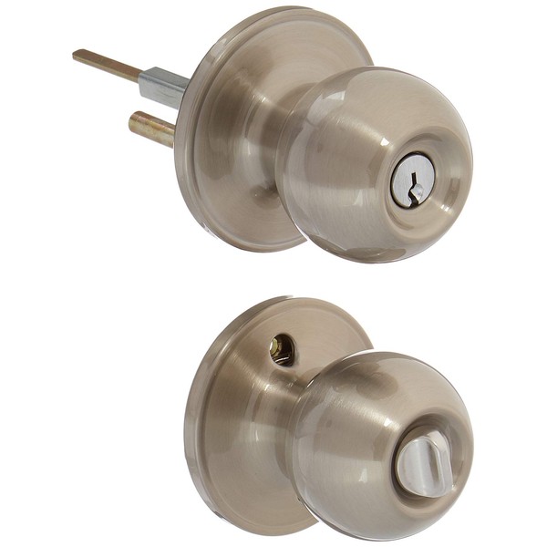 Schlage J Dexter Bright Chrome Round Keyed Entry Door Knob