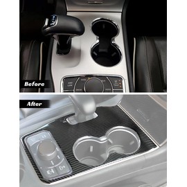 JeCar Kit de molduras interiores para Jeep Grand Cherokee WK2 2014-2015, acabado de fibra de carbono