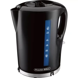 Proctor Silex 1.7L Cordless Electric Kettle Boiler & Heater - Black -Model 41002