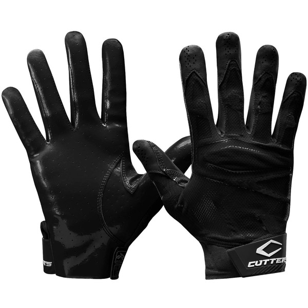 CUTTERS unisex adult RevPro 4.0 (NEW) S500 Receiver Gloves, Black, Adult- Large US