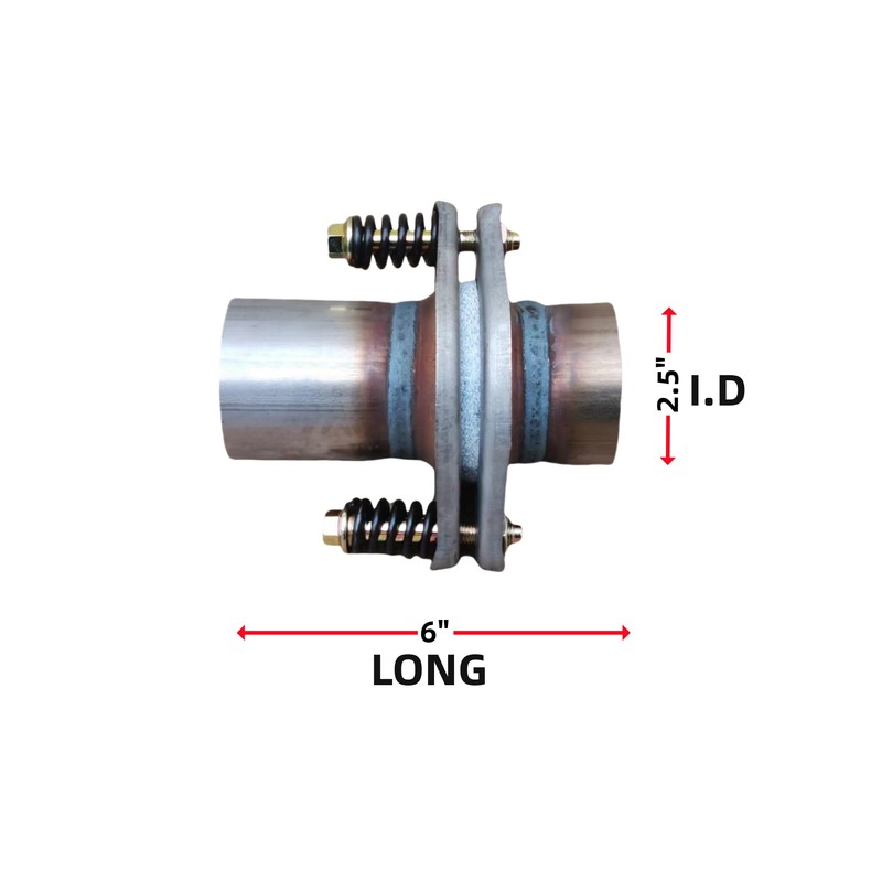 SUISFLXGRO Exhaust Flex Spring Flanges 100% 409L Stainless, Spring Joint