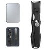 German Grip Nail Clippers with Catcher File & Safety Lock,