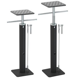 2pcs Heavy Duty RV Slide Out Support Jacks Adjusts from 20" to 42", 5000lb Capacity with Flat Bottom Slide-Outs for RV, Camper and Travel Trailer. (20" to 42")