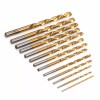 Cal-Hawk 13-Pc Titanium Left-Hand Drill Bit Set 1/16—1/4 M2 HSS