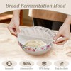 GWCYMYD 3 Pcs Bread Proofing Cover, Linen Sourdough Bowl Cover,