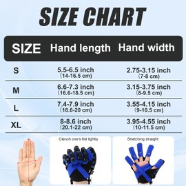 Rehabilitation Robot Gloves for Hempiplegia Stroke, Robotic Hand Glove for Hand Dysfunction Recovery, Finger Exerciser Stroke Hand Recovery Device Physical Therapy Equipment (X-Large-Right)