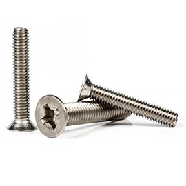 M5 (5mm x 20mm) Phillips Countersunk Machine Screws Flat Head Stainless Steel A2 (Pack of 20)