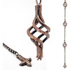 Gutter House Rain Chain, Spiral Gutter Chain 8.5ft, Copper Rain