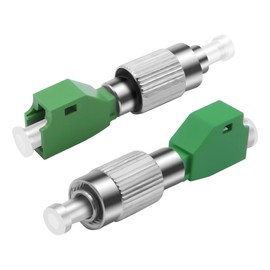 XMSJSIY LC to FC Fiber Optic Adapter FC/UPC Male to LC/APC Female Simplix Hybrid Optical Adapter Converter Connector for Network Internet -2 Pcs