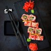 2 Pairs of Panda Sushi Chopsticks Set, 2 Pairs Bamboo