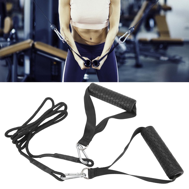 DIY Tricep Press Down Pulley Cable Machine Attachment System Grip