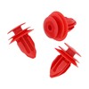 VVO Fasteners- Red Plastic Tailgate/Boot Lid Lining Clips for Toyota