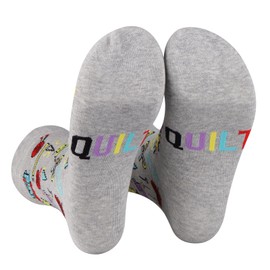 PXTIDY Quilting Socks Quilt Gifts Quilting Themed Quilter Gifts Sewing Gifts for Mom Grandma Sewing Quilt Maker Socks