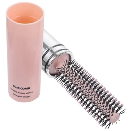 TOVINANNA Retractable Hair Brush for Women Compact Portable Curling Brush for Hair Comfortable Touch Lightweight