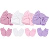 PONCEAU Newborn Baby Hat and Gloves Set Cotton Beanie Hat