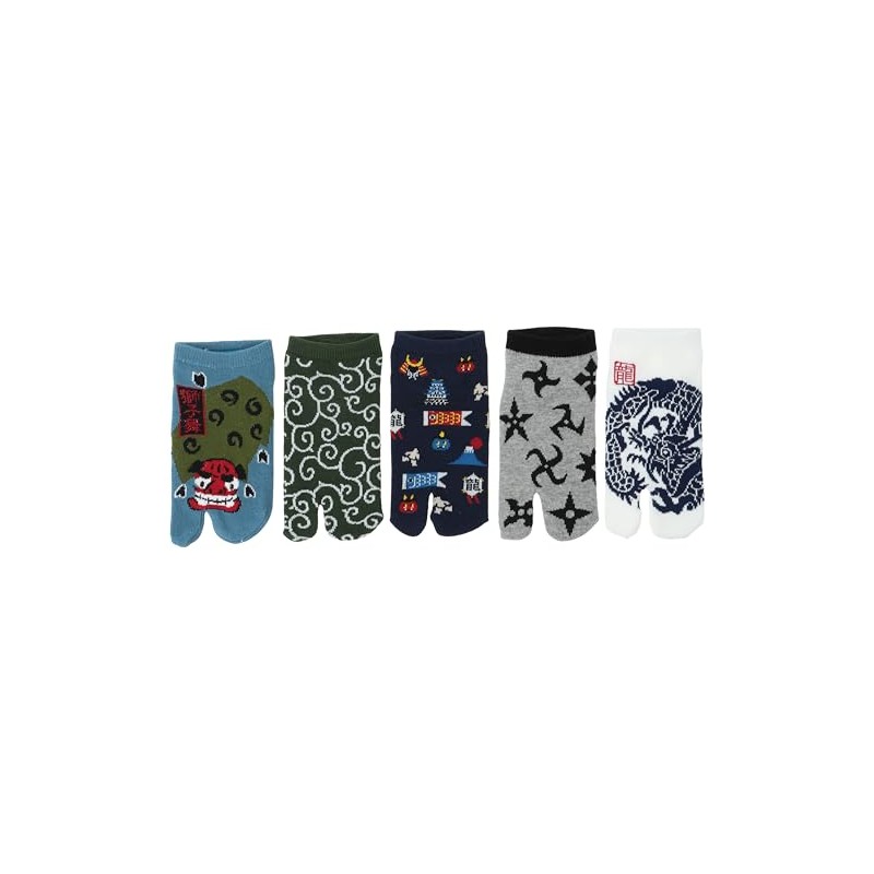 Iyashi Boys' Tabi Socks, Comfortable Tabi Socks, 1 each of