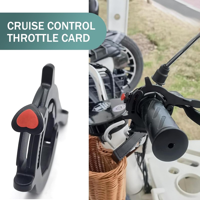 leechio 1 PC Motorcycle Throttle Cruise Control, Universal Throttle Booster,Throttle