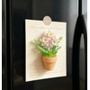 1 Pc Bling Beads Plants Refrigerator Magnets Potte, Cute Handcrafted