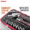 Hi-Spec 61pc 1/4” Hex Driver Bits & Socket Set with