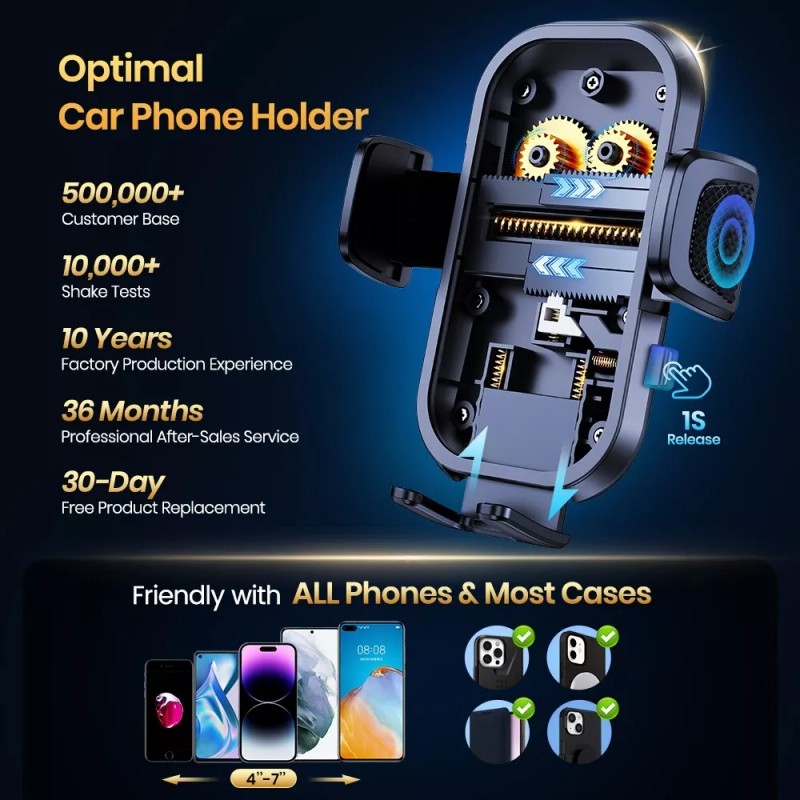 TOPK Phone Mount for Car Universal Air Vent with Hook