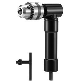 Faankiton 90 Degree Drill Chuck 1-10 mm Quick Release Drill Chuck, Angle Drill Attachment 90 Degree Right Angle Drilling Adapter, Angle Drill Attachment 90 Degree Drill Extension Right Angle Drill