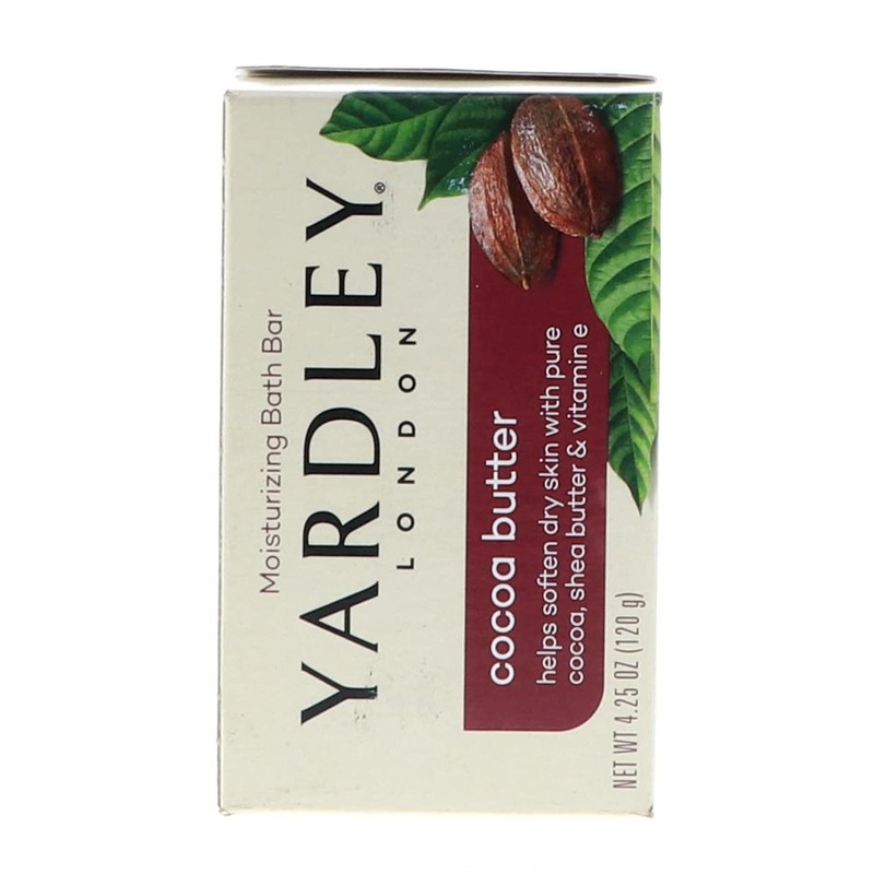 Yardley Bath Bar Cocoa Butter 4 oz (Pack of 2)