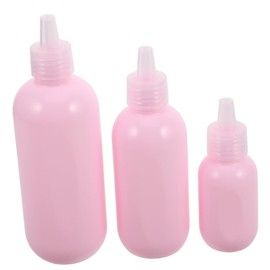 FRCOLOR 3pcs Travel Squeeze Bottles Leak Resistant Empty Cosmetic Tubes for Lotion Shampoo Skin Care Portable Containers for Travel Gym Business Trips