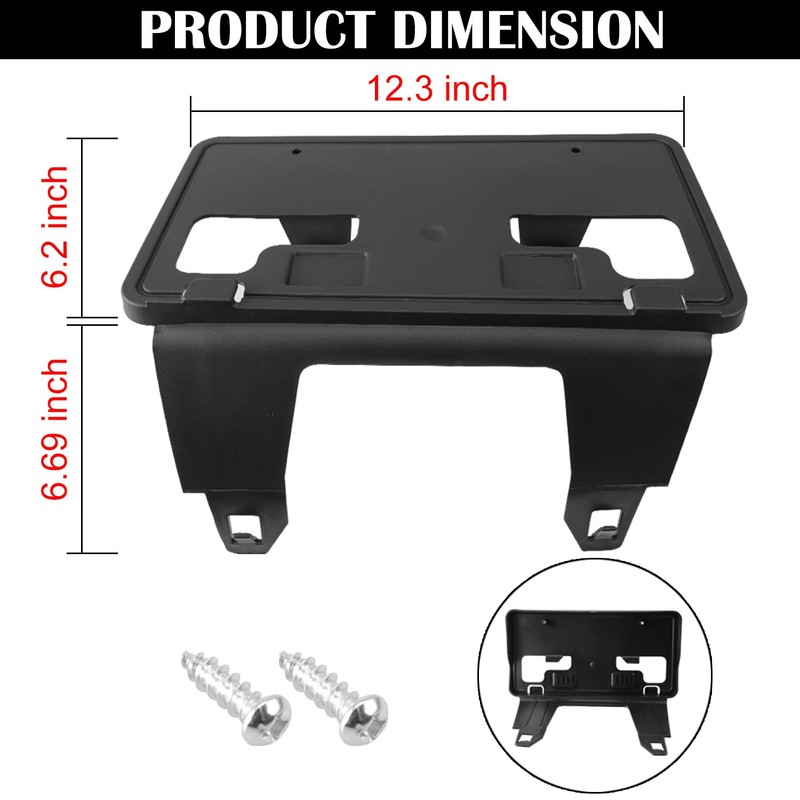 License Plate Frame Compatible with F250 F350 Super Duty 2023