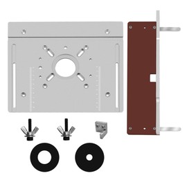 Set of 2 Router Table Insert Plate Aluminum Alloy Wood Milling Flip Board Trimming Machine Engraving Auxiliary Tool Woodworking Benches