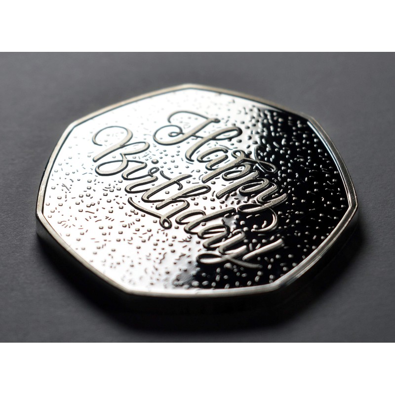 The Commemorative Coin Company 50th Birthday .999 Silver Commemorative. Unique
