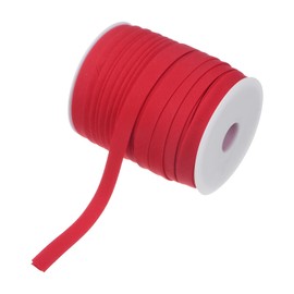 M METERXITY Double Fold Bias Tape 1/2 Inch 55 Yards Cotton Bias Binding Tape Bulk Double Fold Bias Tape for Sewing/Seaming Hemming/Binding//Quilting/DIY Craft [Wine Red]