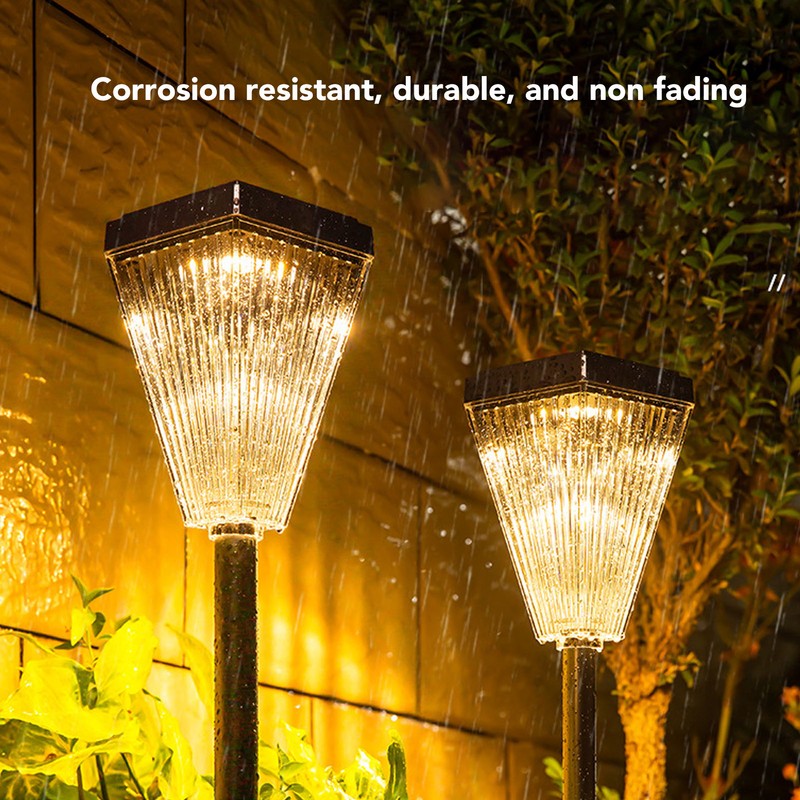 Solar Lawn Light Waterproof Color Temperature Adjustable Auto On Off