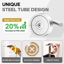 Neosmuk Magnetic Hooks,30lb Heavy Duty Earth Magnets with Hook for Refrigerator, Extra Strong Cruise Hook for Hanging, Magnetic Hanger for Cabins, Grill(6 Pack)