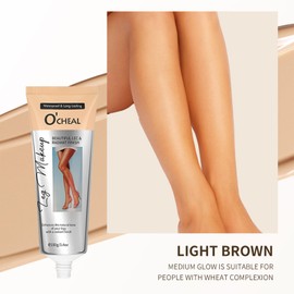 Mrettick Leg Makeup Waterproof No Transfer,Leg and Body Scar Cover up Makeup,Long Last Body Foundation