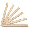 60 Pack Wooden Ruler 12 Inch Rulers Bulk Wood Measuring