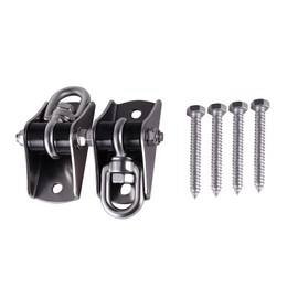 AOMIKITSTU Ceiling Hanger, Pack of 2, 90 mm x 87 mm Ceiling Hooks, Hanging Swing Hooks, Ceiling Mount, Hanging Hook for Playground Chair, Yoga Towel, Punch Bags, Wooden Beams, Concrete Ceiling