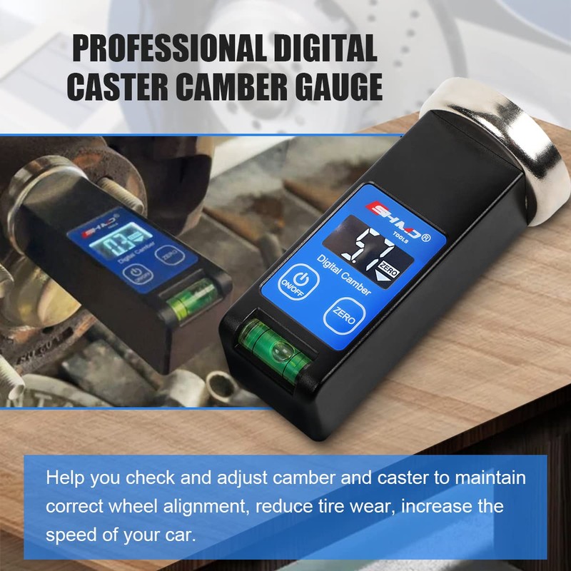 Camber Gauge Digital Wheel Alignment Tool -90° to +90° Wide