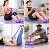 4‑Tube Pedal Tension Rope Multi‑Functional Household Fitness Elastic Band for