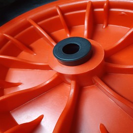 Wheelbarrow Wheel Axle Reducing Bush Spacer Reducer Inserts shaft bore 1 inch to 1/2 inch for Wheelbarrows sack truck trolley cart - 25mm To 12mm (2 Pack)